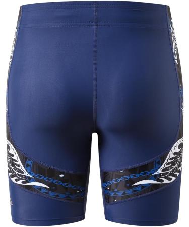 HUGE SPORTS Men's Splice Swim Shorts Compression Jammer - Long Wild Series L Devil Fish - Swimwear for Competition & Training - Buy Online on GoSupps.com