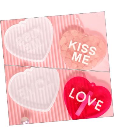 VILLCASE 4 Pcs Love Silicone Mold Silicone Keychain Wedding Resin Molds Diy Supply Lovers Bags Supplies As Shownx2pcs 6.7X6cmx2pcs - Buy Online on GoSupps.com