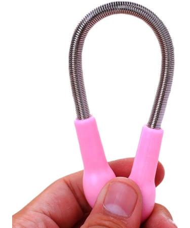 Portable Pink Facial Hair Remover Spring - Easy Bend Threading Tool for Makeup Beauty - Buy Online on GoSupps.com