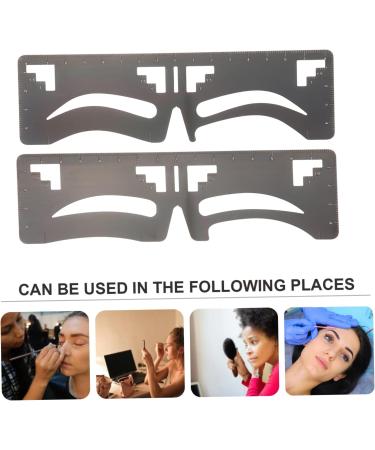 MAGICLULU 8 Pcs Eyebrow Ruler Brow Stencil Ruler Tool Molds Brow Guide Stencil Guide Ruler Eyebrow Trimming - Buy Online on GoSupps.com