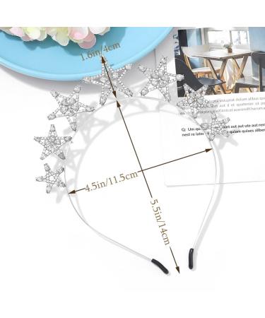 Silver Rhinestone Crown Headband for Women and Girls - Greek Goddess Hair Accessory - Buy Online on GoSupps.com