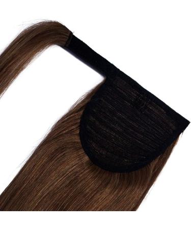 23 Wrap Around Ponytail Extension Clip in Hairpiece, Light Brown - Synthetic Straight Hair - 23 Inch - Buy Online on GoSupps.com