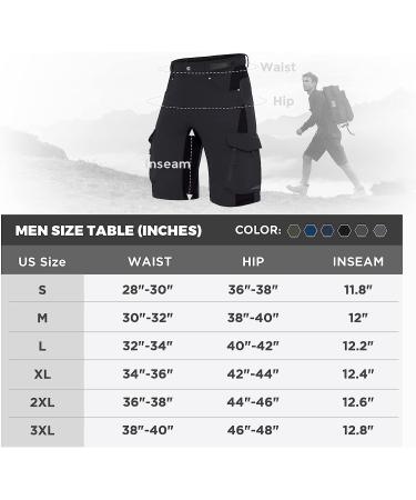 XKTTAC Men's Outdoor Quick Dry Lightweight Stretchy Shorts | Black XX-Large | 6 Pockets | For Hiking, Tactical, Camping & Travel - Buy Online on GoSupps.com