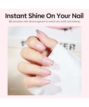 Modelones Gel Nail Polish 15ML Pink Gel Polish Soak Off LED Color Gel Home DIY Professional Salon Manicure Infinite Shine 28 Day Long Lasting 0.5 Fl Ounce - Buy Online on GoSupps.com