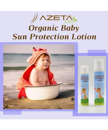 Organic Baby Sun Protection 50 - AZETA Organic (50ml & 100ml) | Safe UV Protection for Babies | International Shipping - Buy Online on GoSupps.com