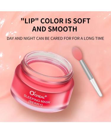 Lip Sleeping Mask Overnight Lip Mask Berry Night Treatment Lip Moisturiser Mask for Dry Chapped Peeling Cracked Lips Fades Lip Lines Deep Moisture Lip Balm Sleep Mask 20g - Buy Online on GoSupps.com