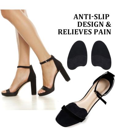 6 Pairs Metatarsal Pads for High Heel Comfort - Anti-Slip Foot Cushions for Pain Relief in Open Toe Shoes - Self-Adhesive Gel Foot Foam Pads for Women - Buy Online on GoSupps.com