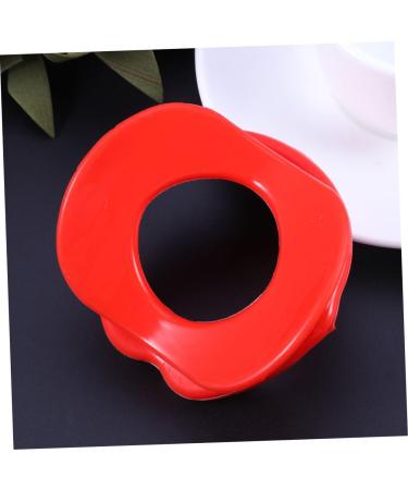 2 Pcs Silicone Lips Mouth Stretcher - Muscle Massager & Slimmer Trainer | Red Color | Enhance Your Face Contour - Buy Online on GoSupps.com
