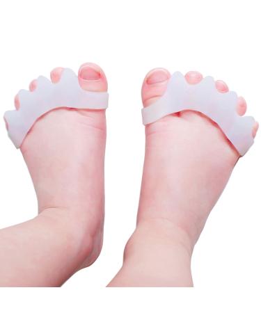 ERSANLI Latest Version Of Children S Gel Toe Separator And Bunion Separator For Separating And Correcting Overlapping Toes (Children  White  2 Pcs) - Buy Online on GoSupps.com
