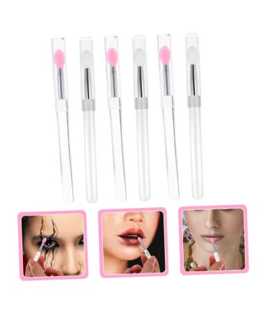 6PCS Silicone Lip Brush Set - Portable Makeup Tools for Lipstick Lip Masks & Eyeshadow Applicators - Buy Online on GoSupps.com