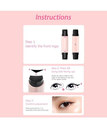 Eyeliner Stamp Long Lasting Smudge Resistant Cosmetics Women Winged Eye Makeup Stamp Pen For Women Girls Beginners Daily Travel Dating Business Party Work Commuting Black - Buy Online on GoSupps.com