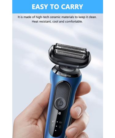 Braun Series 5 Replacement Head for Men - Compatible with S5/6 Electric Shaver - Foil Cutter Beard Trimmer - Wet/Dry - Fits 6072cc, 6090cc, 6020s, 6040cs, 6075cc, 5018s, 5049cs - Shaver Accessories 53B - Buy Online on GoSupps.com