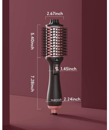 3-in-1 Hair Dryer Brush with Negative Ionic Technology - Volumizing Blowout Styler for Drying, Straightening, Curling - ALCI Plug - Buy Online on GoSupps.com