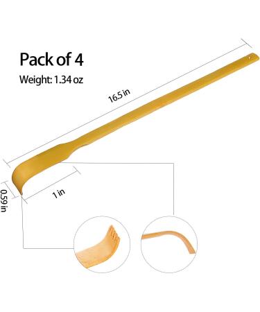 RENOOK Back Scratcher  Bamboo Wood Back Scratcher Massager  17" Long Self-Massager Provide Instant Relief from Itching  Good Practical and Novel Gifts for Friends and Family  4-Pack. - Buy Online on GoSupps.com