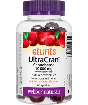 Webber Naturals UltraCran Cranberry 10 000 mg Gummy & Vitamin C Gummy 125 mg 120 Gummies For Bones Teeth Immune and Antioxidant Health Vegan Gummy + Vitamin C Gummy - Buy Online on GoSupps.com
