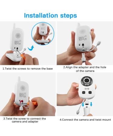 Holaca Flexible Babyphone Holder for GHB Camera - 2.4GHz Video Baby Monitor 5 720 HD IPS Display - Buy Online on GoSupps.com