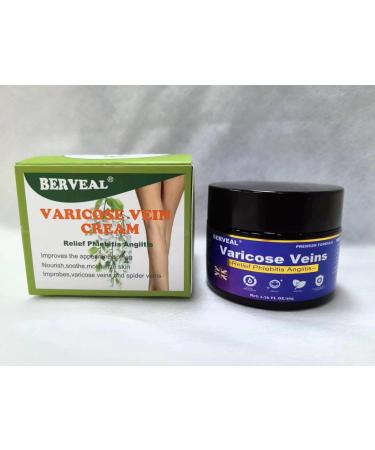 BERVEAL 3 Pack Varicose Veins & Spider Veins Repair Cream Improve Blood Circulation Leg Treatment Cream (1.76 OZ) (3) - Buy Online on GoSupps.com
