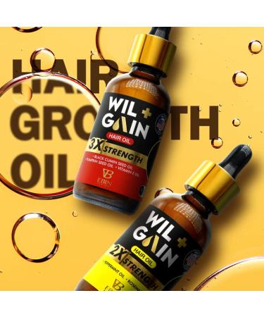 EBIN NEW YORK Mega Gro Hair Treatment Oil - 100% Natural Coconut Flaxseed & Avocado Oils | Strengthening & Moisturizing | 2oz/60ml - Buy Online on GoSupps.com