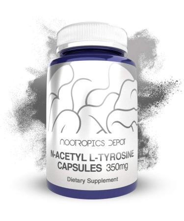 N-Acetyl L-Tyrosine Capsules | 350mg | 120 Count | NALT | Amino Acid Supplement | Natural Nootropic Supplement | Supports Memory, Learning and Focus | Supports Healthy Stress Levels 120 Count (Pack of 1)
