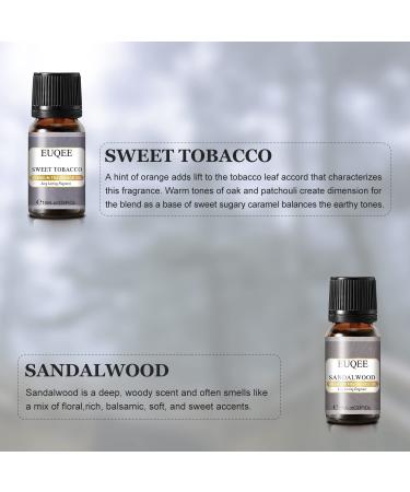 EUQEE 6PCS Men's Fragrance Oils Gift Set - Premium Grade 10ml Scents for Men's Pubs - Leather, Sweet Tobacco, Dragon's Blood, Sandalwood, Bay Rum, Cedarwood - Buy Online on GoSupps.com