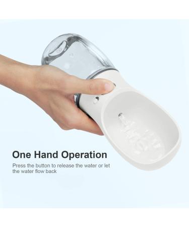 Buy Cotop Portable Dog Water Bottle 350ml - BPA-Free Leak-Proof Travel-Friendly - Ideal for Outdoor Adventures (Pure White) - Buy Online on GoSupps.com