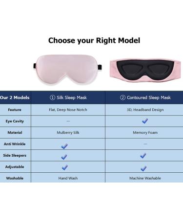 Alaska Bear Natural Silk Sleep Mask Blindfold - Pink - Buy Online on GoSupps.com