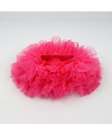 Hoolchean Baby Girls Fluffy Tutu Skirt with Diaper Cover Bloomer 2-3 Years Rosy - Buy Online on GoSupps.com