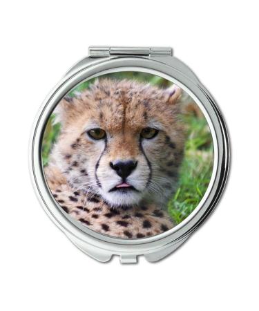 Mirror Compact Mirror africa animal cat pocket mirror portable mirror