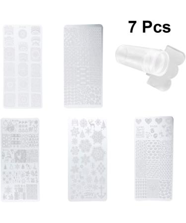 Lurrose 7-Piece Nail Stamping Set | Holiday Nail Art for Christmas & Halloween | DIY Stencils & Stainless Steel Plates - Buy Online on GoSupps.com