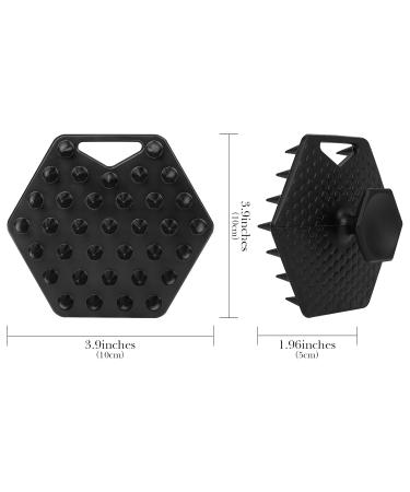 Linkidea Silicone Beard Scrubber | Facial Exfoliator & Deep Cleansing Beard Brush for Men - Black - Buy Online on GoSupps.com