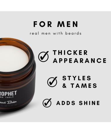Organic Beard Balm for Thicker Beard Appearance | 12hr Hold | Reduces Irritation & Flaking - 60g - Buy Online on GoSupps.com