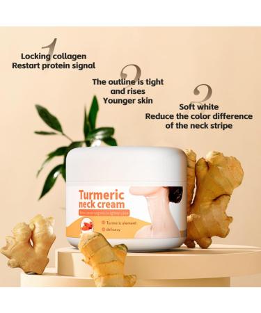 Turmeric Neck Firming Cream Turmeric Neck Cream for Firming Anti-Aging Hydration Reduce Neck Wrinkles Lifting Cream for Sagging Skin Fine Lines D collet  - Buy Online on GoSupps.com