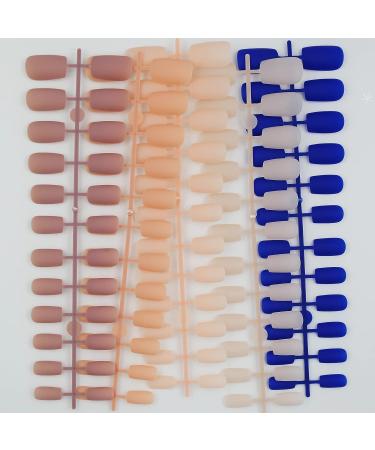 Bellelfin 240pcs Square Full Cover Short Press on False Nails - 10 Colors, 12 Sizes - DIY Manicure for Women, Girls, Teens - Buy Online on GoSupps.com