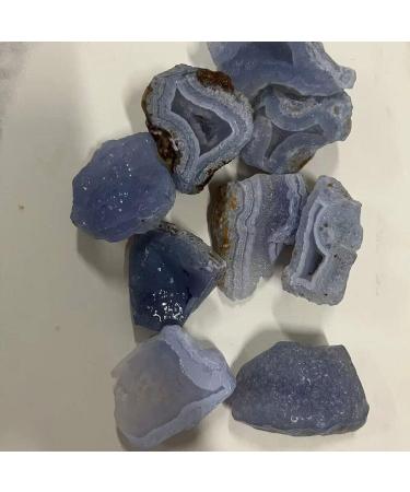 Natural Crystal Rough Raw Blue Lace Agate Stone - Rough Blue Lace Agate Crystal Stone 100g Full of Texture - Buy Online on GoSupps.com