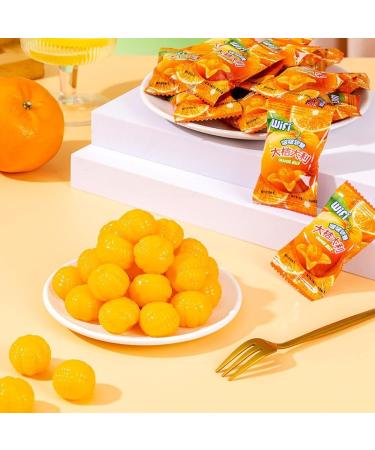 Peeling Fruit Juice Fudge Orange juice flavored candy fruit soft candy gummy candy healthy nutritious dessert wedding candies New Year Candy Chinese delicious snack gift pack (800g(About 86pieces)) - Buy Online on GoSupps.com