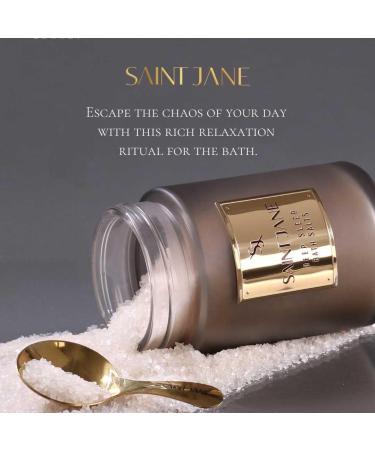 SAINT JANE Deep Sleep Bath Salts with Magnesium & Peptides | Luxury Floral-Infused Clean Skincare - 12 oz - Buy Online on GoSupps.com