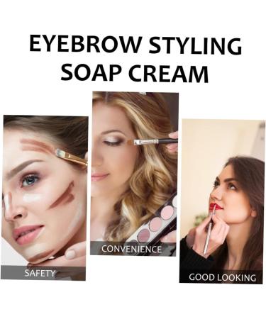 Beavorty Lip Stain Set Brow Wax 2 Pcs Eyebrow Styling Soap Practical Durable Makeup Tool Eyebrow Styling Cream for Women Ladies Soap Brows Clear Brow Wax - Buy Online on GoSupps.com