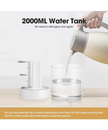 2L Cool Mist Air Humidifier with Night Light | Up to 20H Auto-Off | 36dB Quiet Operation | For Bedroom, Nursery, Office | Dual Nozzles (White) - Buy Online on GoSupps.com