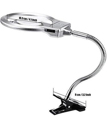 Portable Magnifier Stand 10X 20X Desktop Magnifier with LED Lens Hands Free Magnifying with Light for Reading Full of Stars - Buy Online on GoSupps.com