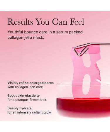 Red Collagen Jello Mask Peptide Complex Niacinamide Firming Gel Face Mask - Buy Online on GoSupps.com