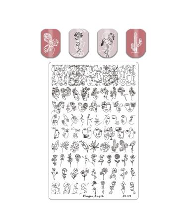 FingerAngel Stamping Plates Set - Nail Art Stamp Collection with Organizers | XL11-14 B - Buy Online on GoSupps.com