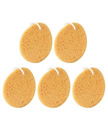 Milisten 5pcs Sponges for Bathing Mesh Pouf Shower Body Scrubber Bath Ball Shower Ball Yellow Loofah Shower Exfoliating Loofah Honeycomb Shower Mitt Bathroom Accessories Baby Soothing Sling