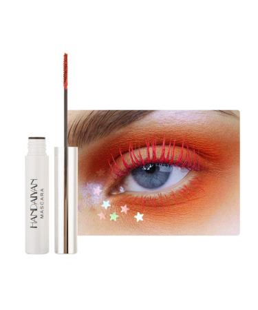 Allbestaye Colorful Mascara Waterproof Fine Brush Green Black White Eyelashes Long-lasting 10#