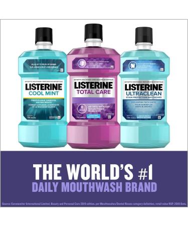 Listerine Ultraclean Mouthwash Stain Protection For keeping teeth white Arctic Mint Value Size 1.5L blue - Buy Online on GoSupps.com