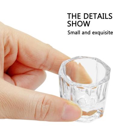 Hioph 10pcs Dappen Dish for Acrylic Nails - Acrylic Glass Jar for Nail Art Manicure Care - Buy Online on GoSupps.com