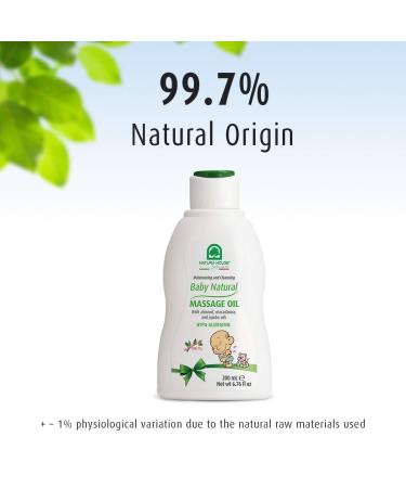 Baby Natural Massage Oil | 99.7% Natural | Almond Macadamia & Jojoba Oils | Hypoallergenic & Dermatologist Tested | Made in Italy | 6.76 oz - Buy Online on GoSupps.com