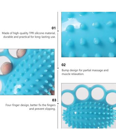 2 Pcs Grip Stress Ball Hand Resistance Hand Wrist Strengthener Hand Exerciser Guitar Elder Handle 12X10cmx2pcs Bluex2pcs - Buy Online on GoSupps.com