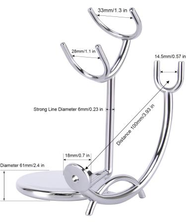 Grooming Shaving Kit for Men Strong Razor and Brush Stand with Stainless Steel Shaving Soap Bowl Dad Gifts Boyfriend Gifts Husband Gifts for Him Silver - Buy Online on GoSupps.com