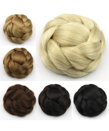 USIX Braided Hair Bun Updo Chignon Hairpiece for Women - Ideal for Parties, Weddings, and Costumes - Buy Online on GoSupps.com