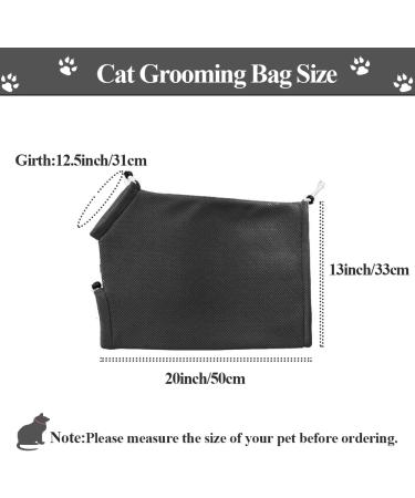 Adjustable AsoCea Cat Bathing Bag - Multifunctional Pet Care Net for Nail Trimming & Cleaning | Anti-Bite & Anti-Scratch - Buy Online on GoSupps.com